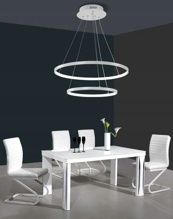 Toolight - LED závesné svietidlo Vegas 40+60cm + diaľkové ovládanie, biela, OSW-07858