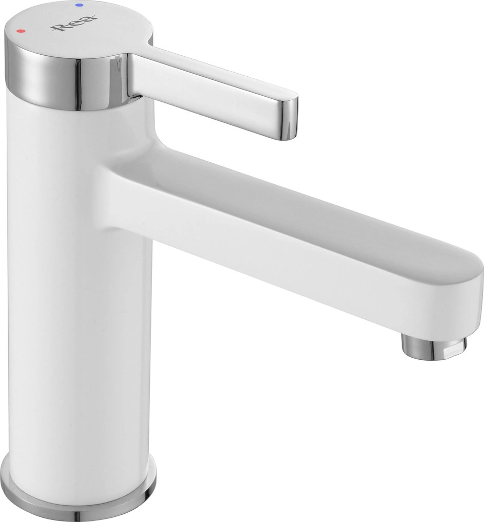 Rea Polo - umývadlová batéria, biela-chrómová, REA-B9941