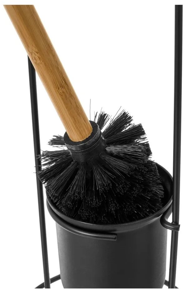 Čierna kovová WC kefa Simply – Casa Selección