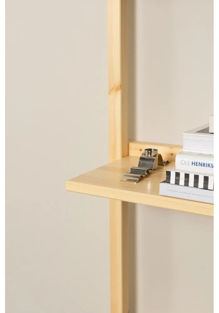 Nástenná knižnica z borovicového dreva v prírodnej farbe 66x127 cm Groove – Karup Design