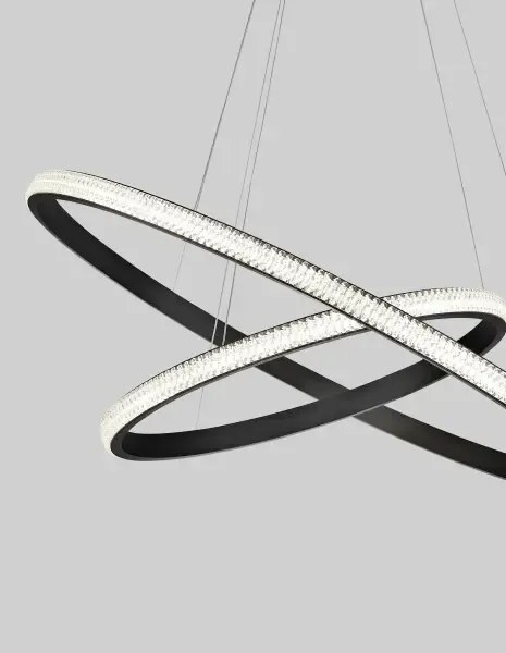 LED luster Nager 59 čierne