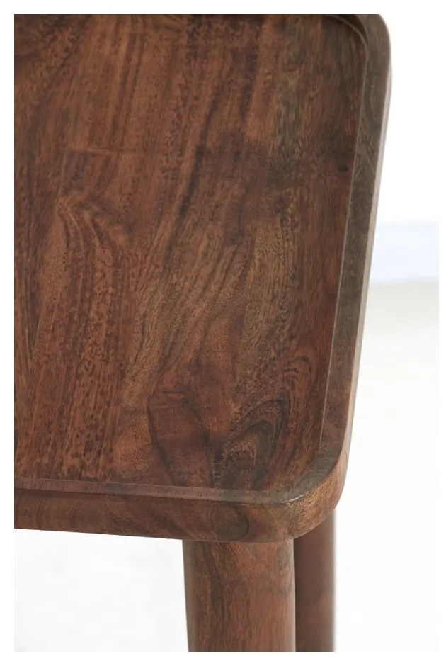 Odkladací stolík z masívu akácie 42x42 cm Qiano – Light &amp; Living