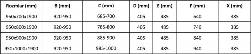 Mexen Apia, sprchový kút s posuvnými dverami 95 (dvere) x 80 (stena) cm, 6mm číre sklo, čierny profil, 840-095-080-70-00