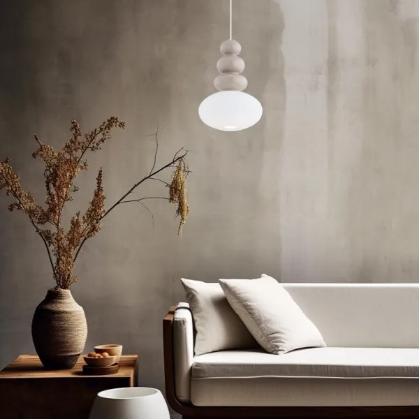 Argon 8819 - Luster na lanku DIEGO 1xGU10/5W/230V biela/šedá