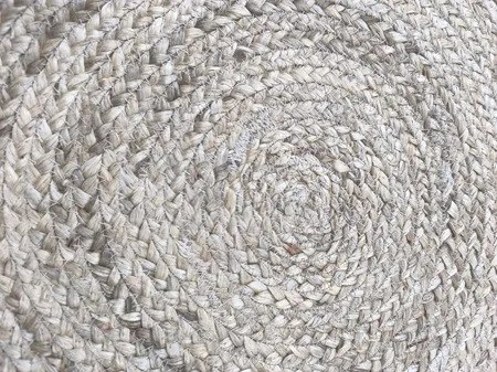 Koberec Hanse Home JUTTA naturálny / krémový / zlatý kruh - Zľavnený kus - nepravidelné prešívanie