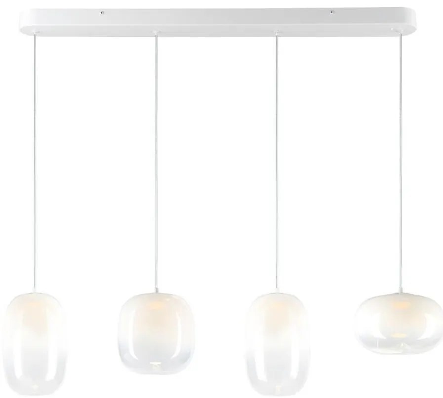 LED Luster na lanku VASO LED/15W/230V biela