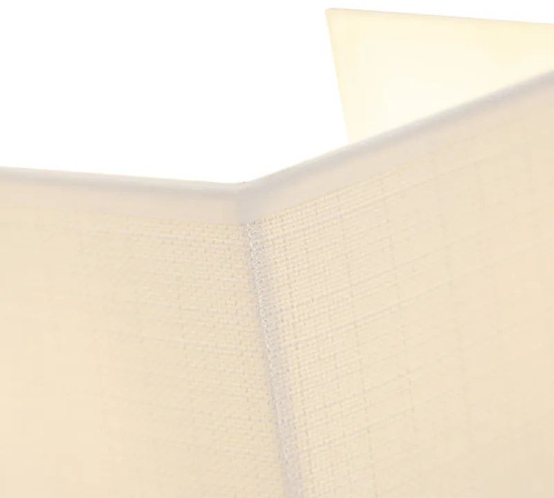 Moderná nástenná lampa juta biela - Vete