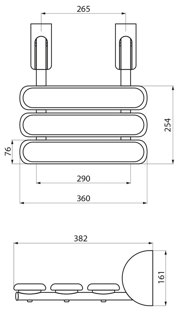 Ridder Ridder, HANDICAP sklopné sprchové sedátko 36x25cm, biela, A140101