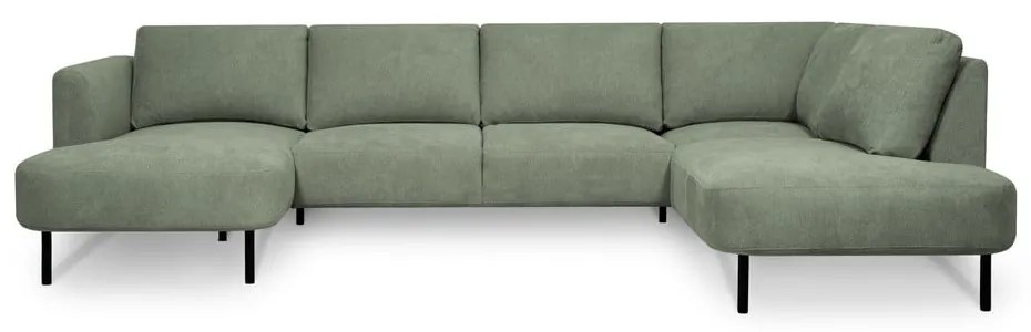 Zelená rohová pohovka (pravý roh/do "U") Hero – Scandic