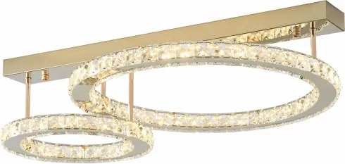 Zuma Line MX3713-2-3GT- LED stmievateľné stropné svietidlo GIRONA LED/36W/230V zlaté