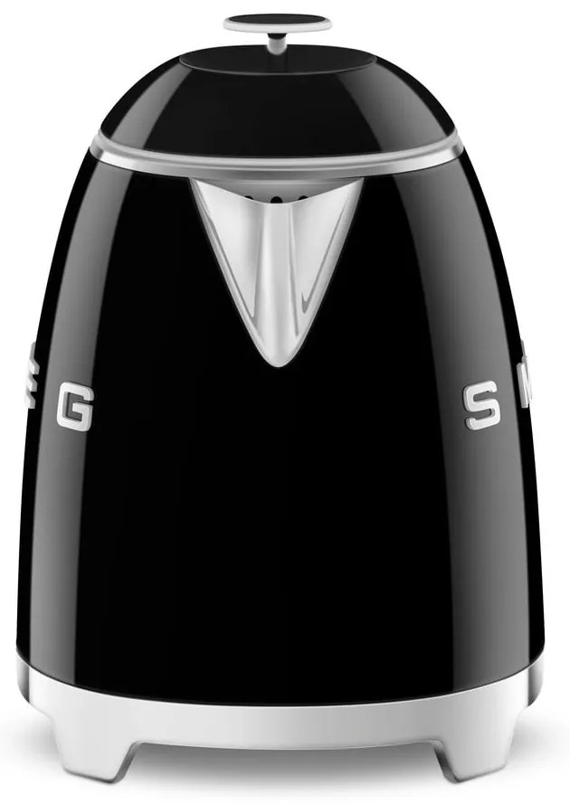 Čierna rýchlovarná kanvica z nehrdzavejúcej ocele 800 ml Retro Style – SMEG