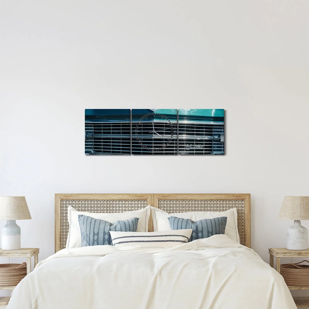 Obraz - Cadillac (s hodinami) (90x30 cm)