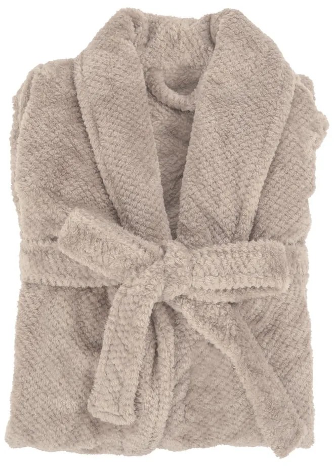 Taupe župan z mikroplyšu veľkosť L/XL Pippa – Tiseco Home Studio