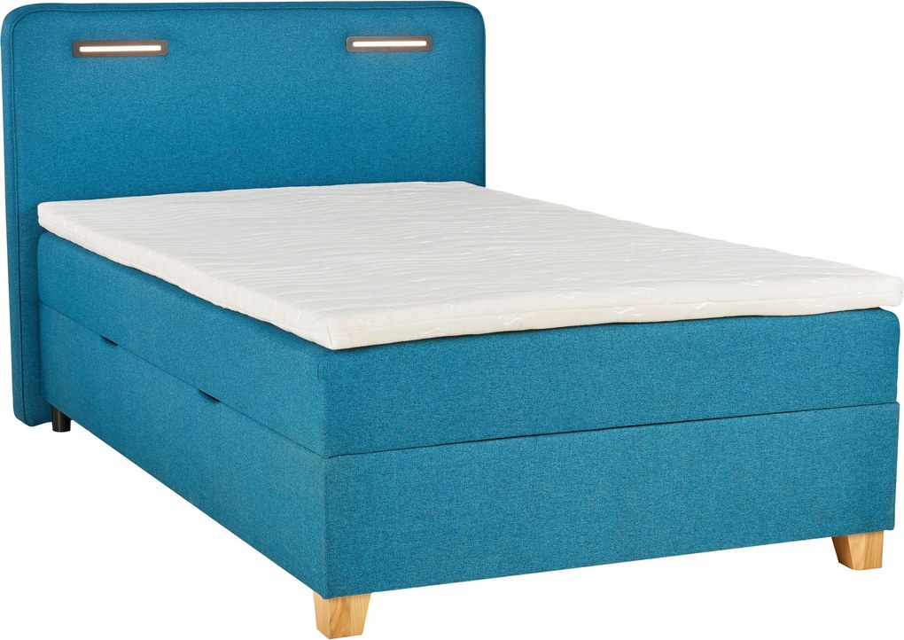 XXXLutz AMERICKÁ POSTEĽ, 100/200 cm, tyrkysová Moderano - Detské izby - 000504000302