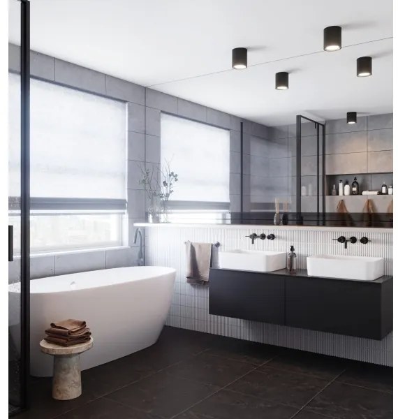 Nordlux - LED kúpeľňové bodové svietidlo LANDON LED/6,5W/230V IP44 čierne