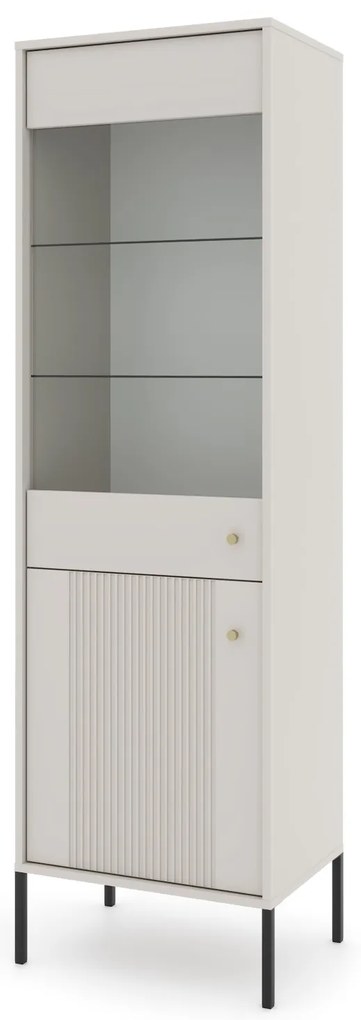 Vitrína Iseo 54 cm kašmír/černá