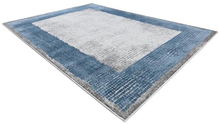 Moderný koberec NOBLE  9730 68 vzor rámu vintage, krémovo / modrý