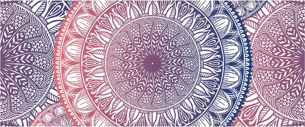 Obraz z mandál (120x50 cm)