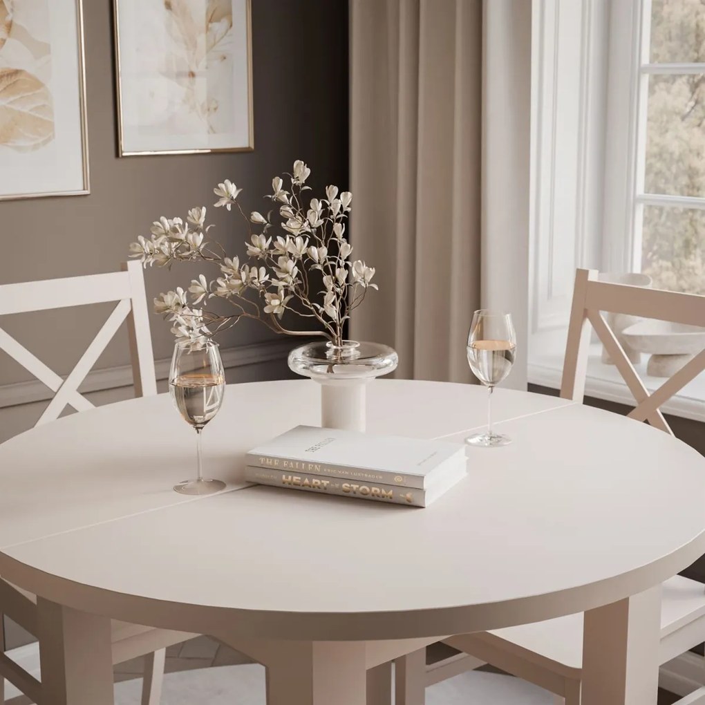 JEDÁLENSKÝ SET LORENA STÔL + 4 STOLIČKY KAŠMÍR 100 / 140 cm