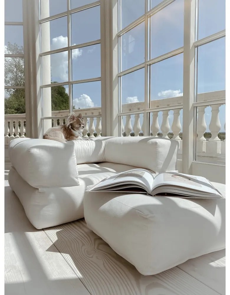 Rozkladacie kreslo s ľanovým poťahom Karup Design Cube Linen