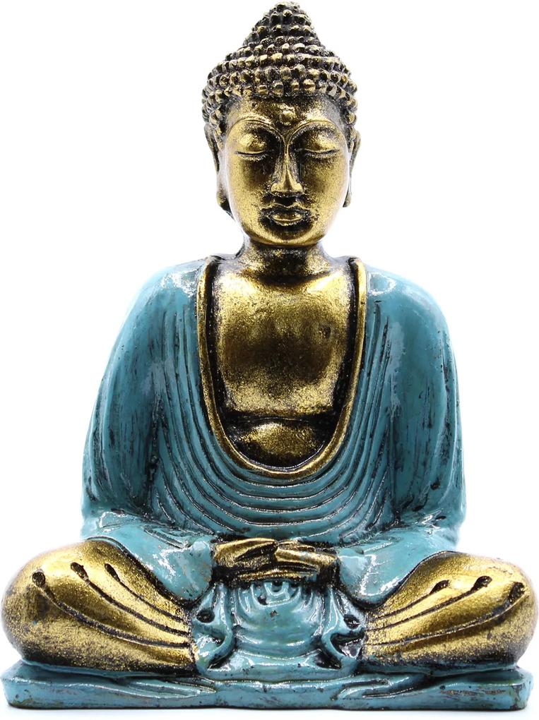 Modrý & Zlatý Buddha - Stredný
