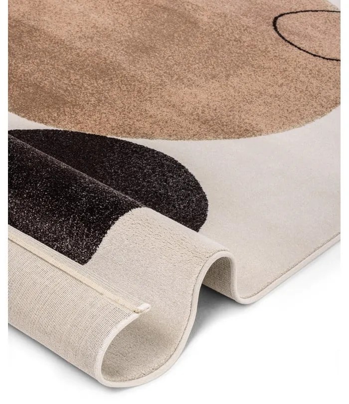 Béžový/krémovobiely koberec 140x200 cm Peblinne – Universal