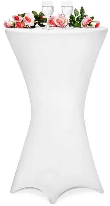 InternetovaZahrada Poťah na barový stôl Ø70 cm - biely
