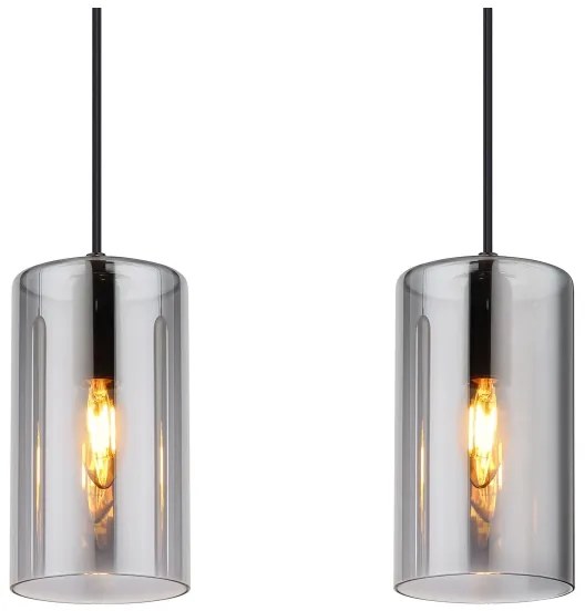 Globo 21002-3H - Luster na lanku OLLY 3xE14/25W/230V čierna