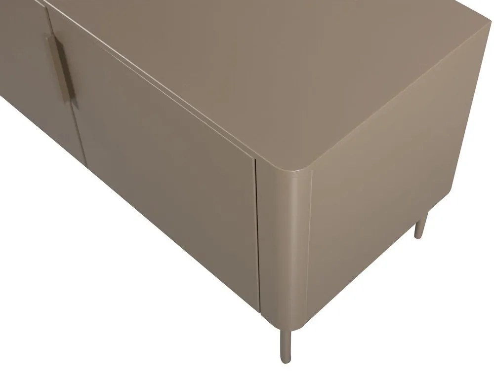 Taupe TV stolík z borovicového dreva 154x56x44 cm Gunnar – WOOOD