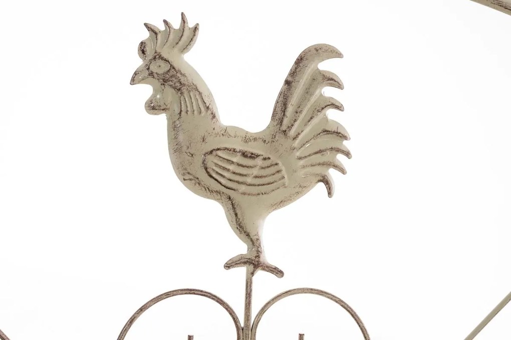 Kovová polica regál Maia - Krémová antik