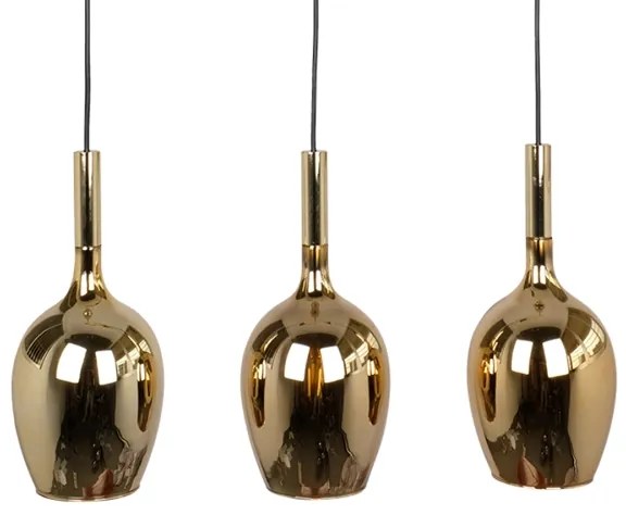 Luster na lanku LUGANO 3xE14/40W/230V zlatá