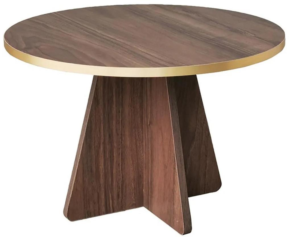 Konferenčný stolík „Mushroom Walnut", Ø 60, výš. 40 cm