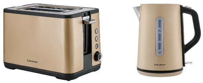 Silvercrest®  Hriankovač STS 850 F3/Sots 850 F3, champagne + Rýchlovarná kanvica, 1,7 l, champagne  (800011159)