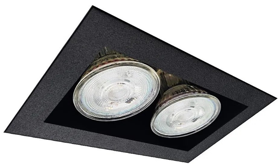 Brosline 3034 - Zapustené stropné svietidlo CAGE 2xGU10/10W/230V čierne