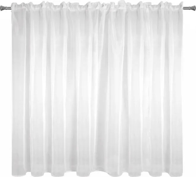 ZÁCLONA LUCY NA PÁSKE 350X150 CM BIELA