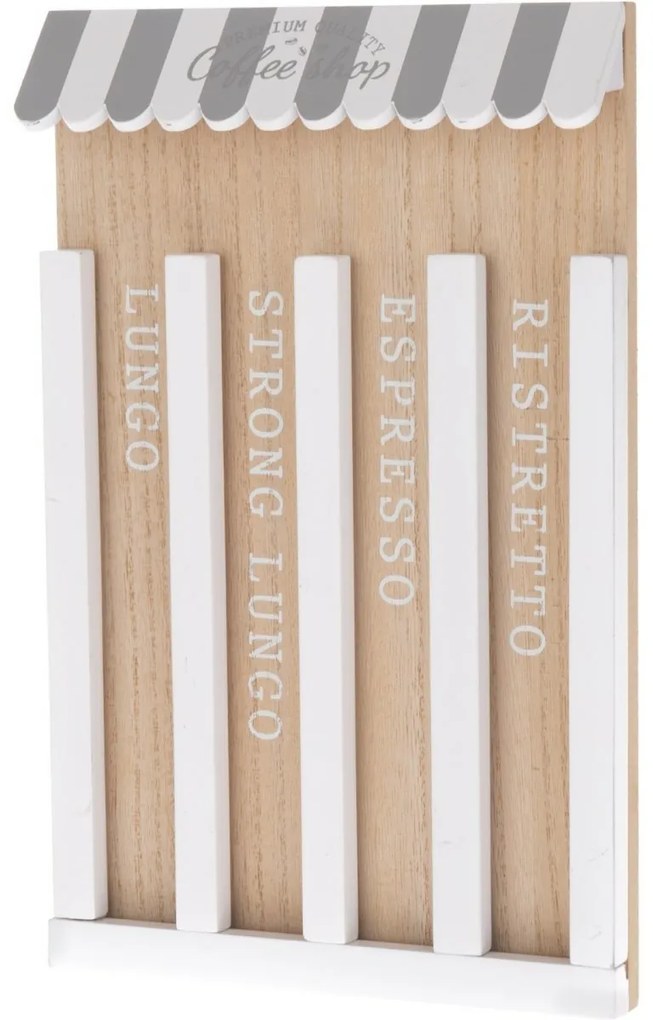 Drevený zásobník na kapsule Coffee Shop, 19 x 30 cm