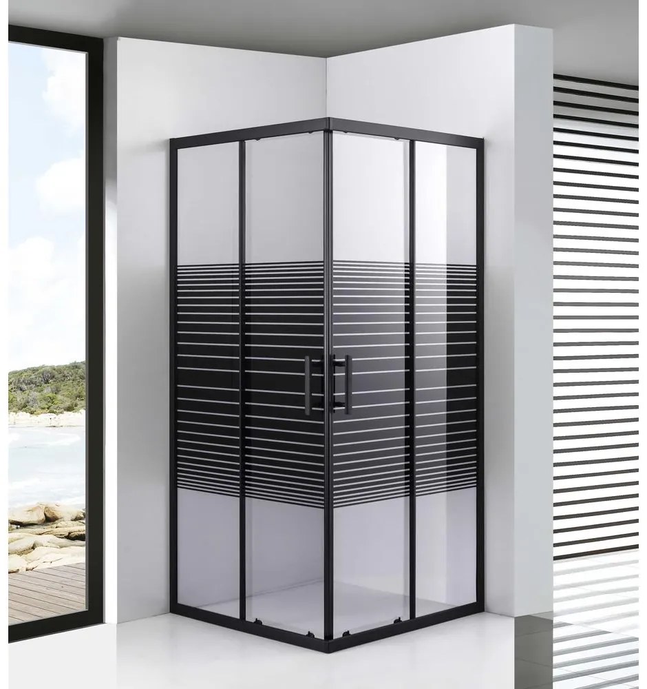 Toulon 6mm Shadow Sprchový kút 80*80 190cm