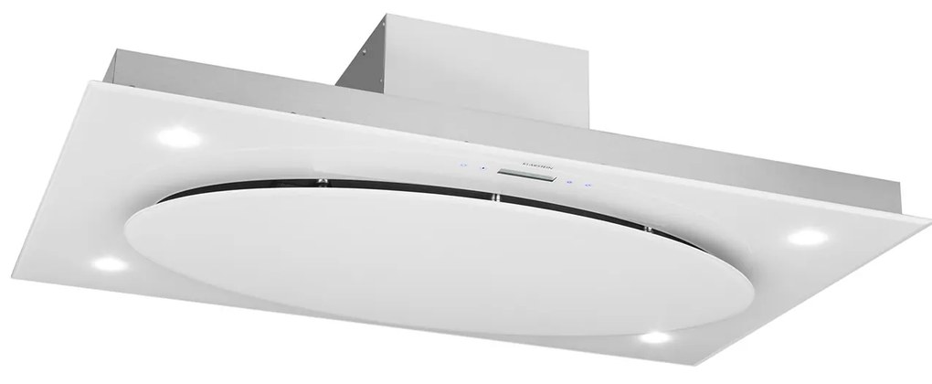 Klarstein Secret Service, digestor, 110 cm, stropný, 987 m³/h, sklo, LED, biely