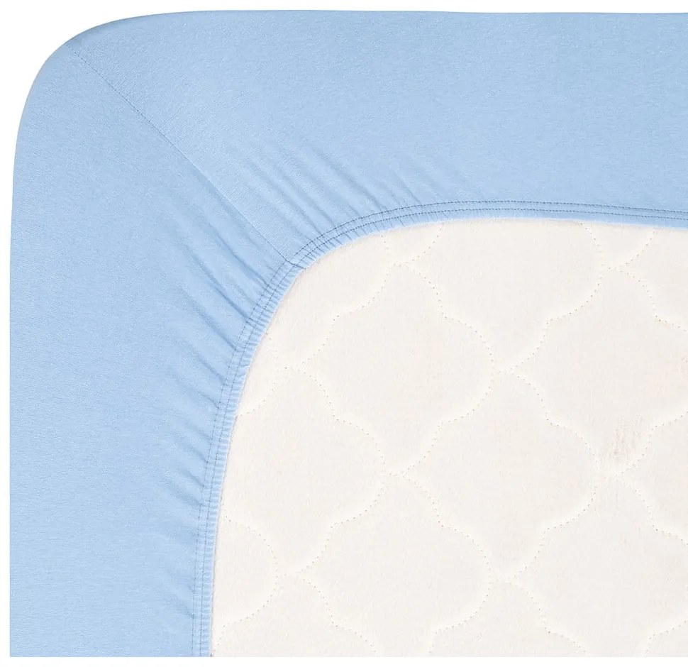 Modrá napínacia plachta jersey 140x200 cm Boxspring – Andrea Simone