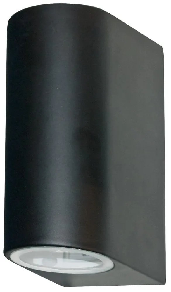 Searchlight 8008-2BK-LED - Vonkajšie nástenné svietidlo LEDO 2xGU10/6W/230V IP44