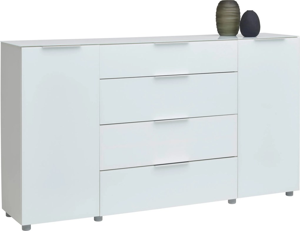 XXXLutz ŠIROKÁ KOMODA, biela s vysokým leskom, 181/99,3/40 cm Voleo - Komody - 000554000106
