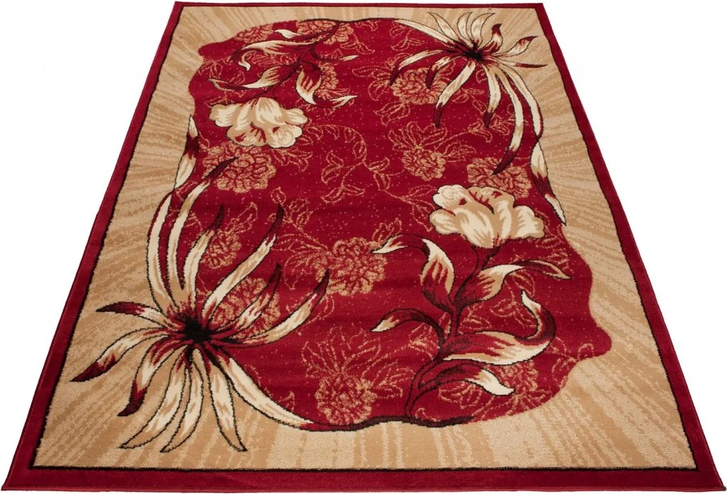 TA Koberec 4491A ČERVENÝ ATLAS PP Rozmer: 180x250 cm