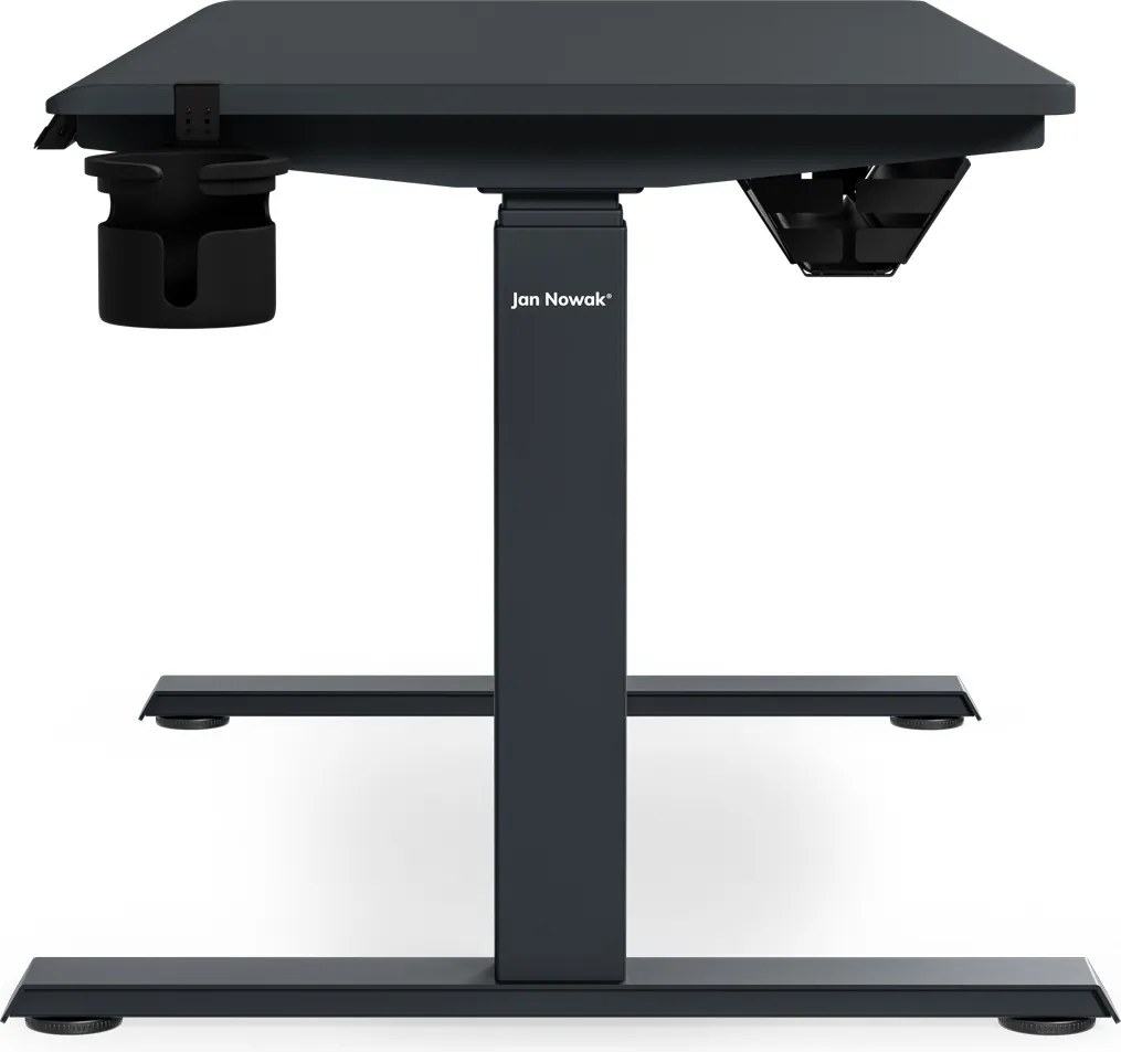 Elektrický stôl s nastavením výšky ergonomický antracitový,1200x600 mm: ARIA