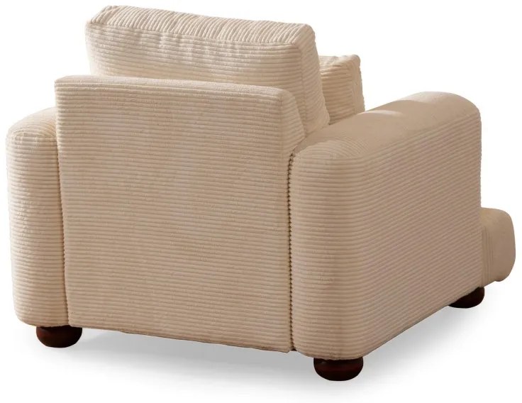 Dizajnové kreslo Rieka béžové