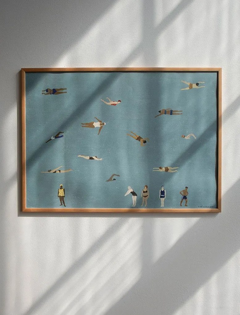 Fine Little Day Plagát Swimmers 70 × 50 cm