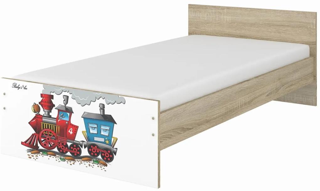 Raj posteli Detská posteľ " Vláčik " MAX  XL biela