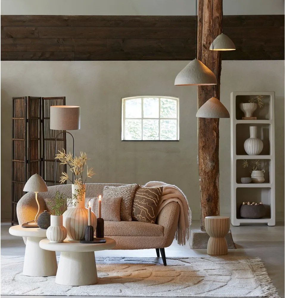 Keramický okrúhly odkladací stolík ø 28,5 cm Finca – Light & Living