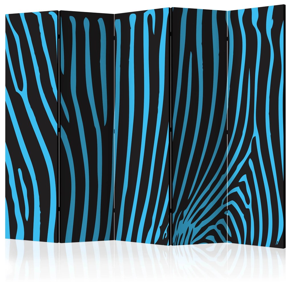 Artgeist Paraván - Zebra pattern (turquoise) [Room Dividers]