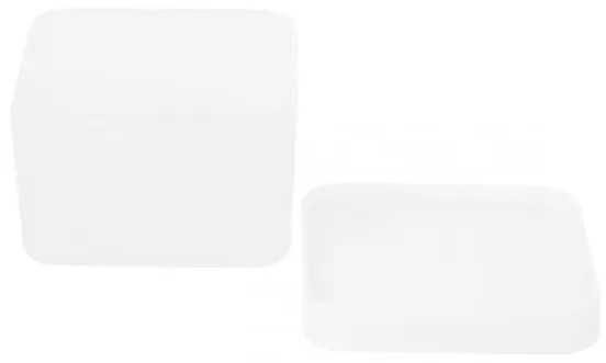 Sada troch úložných boxov GIZMO biele 883472