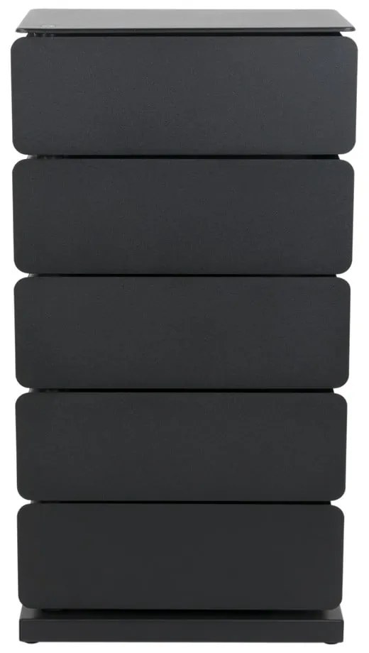 Čierna kovová komoda 37x72x26 cm Joey – Spinder Design